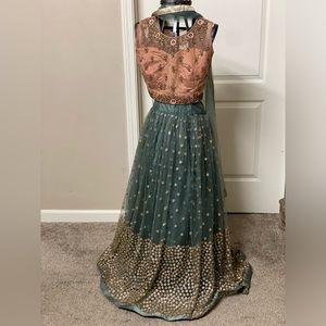 Indian Sangeet Lehenga Choli